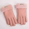 MPPM Russische Winter Damenhandschuhe 100% Echtleder Schaffell Winterhandschuhe Warme Stilvolle Finger Damenhandschuhe Handschuhe Mitte 220112