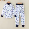 GB-Kcool Kids Thermal Bielid Casual Children Long Johns Cotton Cartoon Pajamas Set Bottom John Boy Wear 210622