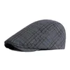 Beretten 2022 Katoen Spring Summer Plaid Sboy Caps Flat Peaked Cap Men and Women Painter Beret Hats 130Berets