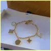 2022 Womens Designer Armband Mode luxe Farandole Gold Link bloemen Letters Hangende Armbanden Voor Vrouwen Feest Bruiloft merken Sieraden 21081905R
