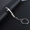 Classic Silver Color Stainless Steel Leopard Keychain Jaguar Car Keyrings Fine Bag Key Chains Two Types Creative Jewelry Q-004 H10273G