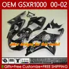 Suzuki GSXR için OEM Vücut Kiti 1000 CC GSXR-1000 01-02 Karoser 62no.11 GSXR1000 K2 1000CC 2001 2002 2002 GSX-R1000 GSX R1000 00 01 02 Enjeksiyon Kalıp Kuramları Mavi Sarı