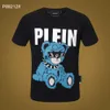 Plein Bear T Shirt Mens Designer Tshirts Marka Odzież Rhinestone Czaszki Mężczyźni Koszulki Klasyczne Wysokiej Jakości Hip Hop Streetwear Tshirt Casual Top Tees PB 11307