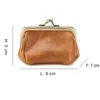 Vintage Genuine Leather Women Coin Purses Creative Mini Fashion Ladies Hasp Wallet Girls Clutch Card Holder Change Money Bags