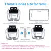 Silver Din Din Carro Rádio Fáscia Para 2014-2015 Ford Transit Dash Mount Estéreo Install Frame Auto Dashboard Covers