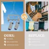 Hangers Racks 1pc Clip Type Socks Hanging Rack Roestvrij staal Non-slip Drying Clips Hanger