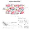 Flower Wallpaper Peeled And Pasted White/Pink/Green/Navy Blue Vinyl Self-adhesive Contact Paper Bedroom Walls Home Decoration 210722