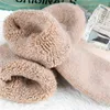 3 paires d'hiver chaussettes de laine de lapin épaisses chaussettes d'hiver pour femmes chaussettes en éponge de couleur unie dames chaussettes de neige chaudes super épaisses 211221