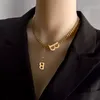 custom letter pendant necklace