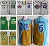 Mens St. Vincent Mary High School Irish Lebron James James Basquetebol # 23 Costurado Camisas Tune Squad Looney Monstars Space Jam DNA Jersey