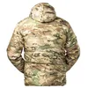 Male Mens Autumn Winter Camouflage Tactical Military Parka with Hood Lightweight Working Clothing Hunting Outdoor Male Coat Out