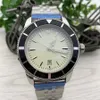 Super and Ocean Series Date Mens Watches 47MM Large Black Dial Calibre 20 Automatic Index Watch Stainless Steel Mesh Bracelet Wristwatches