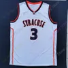 Syracuse Oranje basketbalshirt NCAA College Anthony Buddy Boeheim Joseph Girard III Obers Benny Williams Cole Swider Symir Torrence Hughes Sidibe Coleman