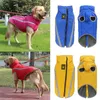 Vattentät hundkläder för stora hundar Vinter Varm Big Dog Jackor Padded Fleece Pet Coat Säkerhet Reflekterande Design Hundkläder 211106