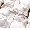 Grande taille femmes hiver doudoune bouffante garder au chaud 10XL noir rouge blanc capuche ceinture mode manteau 211011