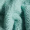 2021 Jesień Spadek Z Długim Rękawem Okrągły Neck Zielony Solid Color Moher Knitted Sweter Style Luźne Krój Trójniki Kobiety Moda Niktki Topy G1212011