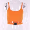 女性カジュアルサマーボディコンクロップトップソリッドバンディングタンクセクシーなスリーブーベストレディースイブニングパーティークラブチュニークFemme Streetwear X0507