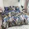 Egyptian Cotton Soft Duvet Cover Fitted/bed Sheet Set Us Queen King Size Over Bedding Set Twin 4/6pcs