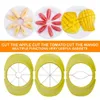 4-en-1 Apple Poire Mangue Tomate Goyave Orange Pitaya Fruits Légumes Slicer Corer Cutter avec Gadget de Cuisine de Base Commune 210326