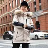 2021 Winter Boy Snowsuit Parka -30 Gradi Ragazzi Giù Cappotto Addensare Giacca Calda Per Ragazzi Capispalla Abbigliamento 5-12 Anni H0917