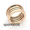 Titanium steel Fashiion Eleastic Brand luxury wedding spring rings for woman jewelry Wide versionThe Latest 18k gold Love Ring2197155