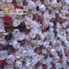 Dekorativa blommor kransar 3D konstgjorda blommväggspaneler bröllop bakgrund och grå rosa vattenmelon röd ros falsk löpare gy808