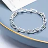 925 Bracelets en argent Sterling femmes hommes chaîne épaisse lien Bracelet dames mode luxe bijoux goutte fournisseur entier 200925292T