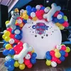 75ピースペット犬の足の足球の風船犬の骨動物のテーマパーティーの装飾子供古典的なおもちゃGlobos Helium空気膨脹可能なボール供給211216