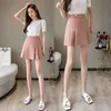 FTLZZ High Waist Women Mini Pleated Skirt Casual Spring Summer Female Singel Button Short s Ins Ladies Black Pink 210629