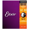 Cordas para violão acústico 3PC Elixir 16052 Nanoweb Light 12-53 Phosphor Bronze