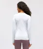 Lu-017 Long Sleeve Yoga Outfits Tops Running Fitness Sports T-shirt Swiftly Tech Bodybuilding Athletic Gym Clothes Women Shirt Workout Casual Tees