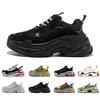 Triple s men women designer Bowling Shoes platform Sneakers High Quality Fashion black white grey red pink blue green yellow mens trainers Sports Sneaker 36-45