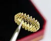 Donia gioielli anello di lusso esagerato moda europea e americana testa di proiettile titanio micro-zircone intarsiato designer creativo gif205z