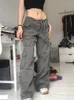 Tawnie Y2K Cargo Baggy Pants 가을 스트리트웨어 요정 오버 사이즈 바지 빈티지 캐주얼 한 느슨한 스웨트 팬츠 220727