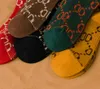 Chaussettes de luxe en coton pour femmes et hommes, chaussettes classiques de styliste, bas de lettres confortables, 5 paires ensemble, haute qualité, tendance populaire