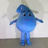Performance Raindrop Water Drop Mascot Costume Halloween Christmas Fancy Party Cartoon Character Outfit Suit Adult Women Men Dress Club Carnival Unisex Adults