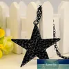 Korean Trend Black Pentagram Pendant Necklace Women's Fashion Sweater Long Necklace Wedding Party Jewelry Gifts