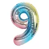 Numero da 32 pollici Palloncini in foglio di alluminio Decorazione per feste Forniture Oro rosa Argento Cifre Figura Palloncino Bambini Adulti Compleanno Deco4886879