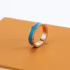 with bag Size 511 Fashion Classic Real Letter designer Flower Ring for Man Women Unisex Rings Men Woman Jewelry 5 Color Gifts Acc9494125