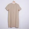 Kobiety Krótki Rękaw Kieszonkowy Midi Dress Button Solid Plus Size 5XL Sukienki Kobiet Wiosna Lato Vintage Proste Vestidos 210623