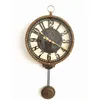 Accueil Salon Décor Vintage Horloge Murale Pendule Montre Murale Antique Ornement Engrenage Motif Métal Muet Quartz Chambre Décoration H1230