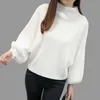 2021 New Winter Women Sweaters Fashion Turtleneck Batwing Sleeve Pullovers Loose Knitted Sweaters Female Jumper Tops X0721