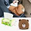 New High Quality Universal Armrest Creative Toon Cute Tissue Box Interior Products Car Accessories