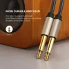 Câble Audio Jack 6.5mm en Nylon tressé, câble Aux mâle à mâle 6.35, 1m 2m 3m 5m pour mélangeur de guitare, amplificateur de basse 6.35