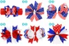 Akcesoria do włosów 4 lipca US Dzień Niepodległości Baby Star Stripe Flaga narodowa Bowknot Girls HairClips M3477