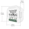 DIY Mini WiFi Smart Life Tuya Remote Control Smart Light Dimmer Switch Module Work with Alexa Google Home a19