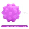 Los juguetes inquietos empujan su descompresión colorido apretón de burbujas en forma de bola de yeso