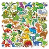 Lot de 50 autocollants imperméables en vinyle motif dinosaure pour enfants, pour bouteille d'eau, ordinateur portable, planificateur, scrapbooking, téléphone, garde-robe, pare-chocs mural, boîte de rangement