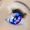 Cosmask kvinnlig blå ögon mask latex realistisk mänsklig hud masker halloween dans masquerade vacker kön avslöja kvinnor Q0806