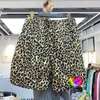 Pantaloncini da uomo 2021 Kapital Uomo Uomo Donna Pantaloni con stampa leopardata di alta qualità Pantaloni con tasca con cerniera leggermente allentati